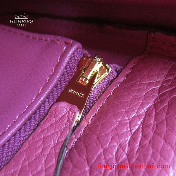 Hermes Kelly 32cm Togo Leather Bag Peachblow 6108 Gold Hardware